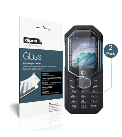 Matte Displayschutzfolie von dipos passend für Crosscall Shark-X3, 9H kratzfest und blasenfrei montiert