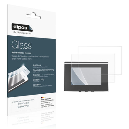 Matte Displayschutzfolie von dipos passend für CrossControl CCpilot V700, 9H kratzfest und blasenfrei montiert