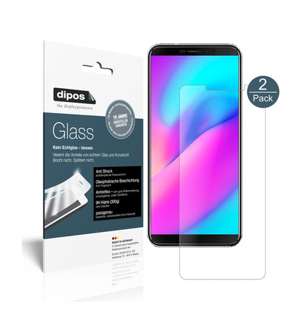 Matte Displayschutzfolie von dipos passend für Cubot J3, 9H kratzfest und blasenfrei montiert