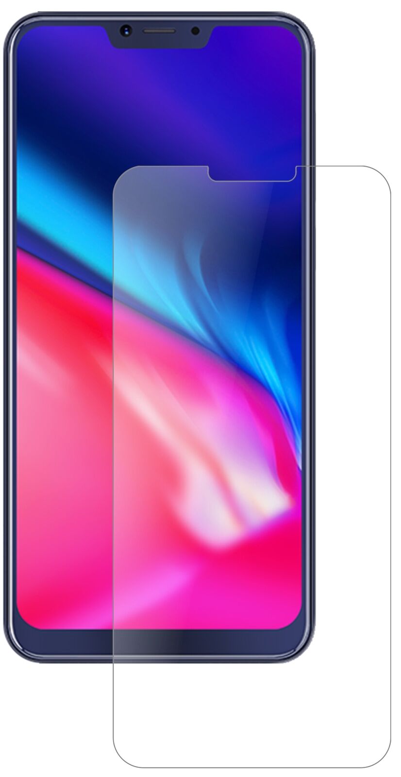 Matte Displayschutzfolie von dipos passend für Cubot P20, 9H kratzfest und blasenfrei montiert
