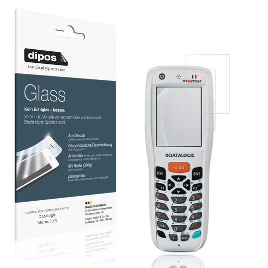 Matte Displayschutzfolie von dipos passend für Datalogic Memor X3, 9H kratzfest und blasenfrei montiert