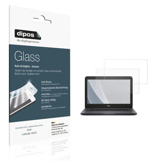 Matte Displayschutzfolie von dipos passend für Dell Latitude 3310, 9H kratzfest und blasenfrei montiert