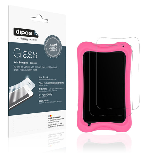 Matte Displayschutzfolie von dipos passend für DigiLand MID7025-AC Kids, 9H kratzfest und blasenfrei montiert