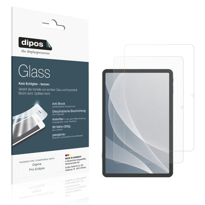 Matte Displayschutzfolie von dipos passend für Digma Pro Eclipse, 9H kratzfest und blasenfrei montiert