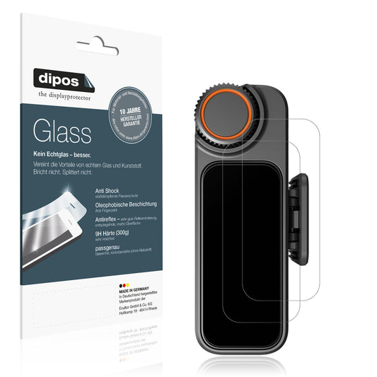 Matte Displayschutzfolie von dipos passend für DJI Mic 3 Receiver, 9H kratzfest und blasenfrei montiert