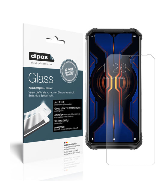 Matte Displayschutzfolie von dipos passend für Doogee S95 Pro, 9H kratzfest und blasenfrei montiert