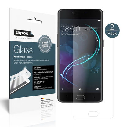Matte Displayschutzfolie von dipos passend für Doogee Shoot 1, 9H kratzfest und blasenfrei montiert