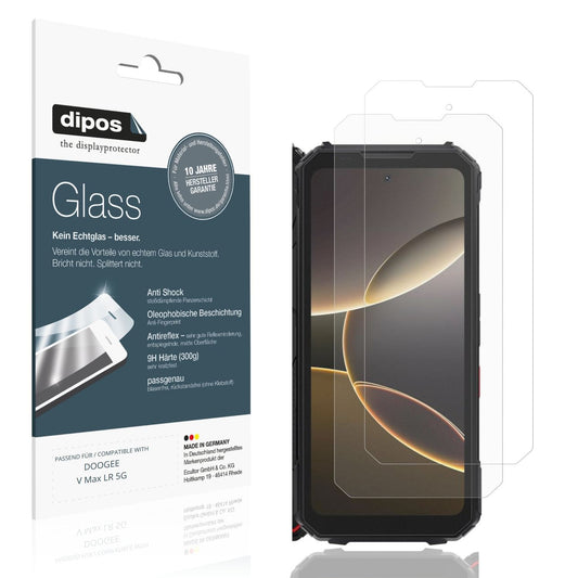 Matte Displayschutzfolie von dipos passend für DOOGEE V Max LR 5G, 9H kratzfest und blasenfrei montiert