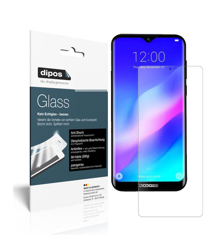 Matte Displayschutzfolie von dipos passend für Doogee Y8 Plus (2019), 9H kratzfest und blasenfrei montiert