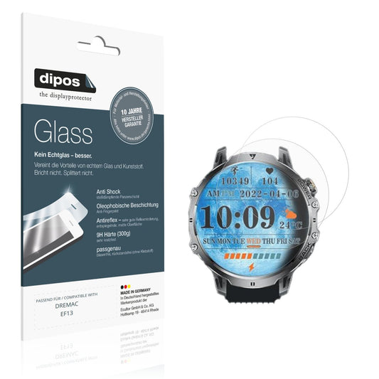 Matte Displayschutzfolie von dipos passend für DREMAC EF13, 9H kratzfest und blasenfrei montiert