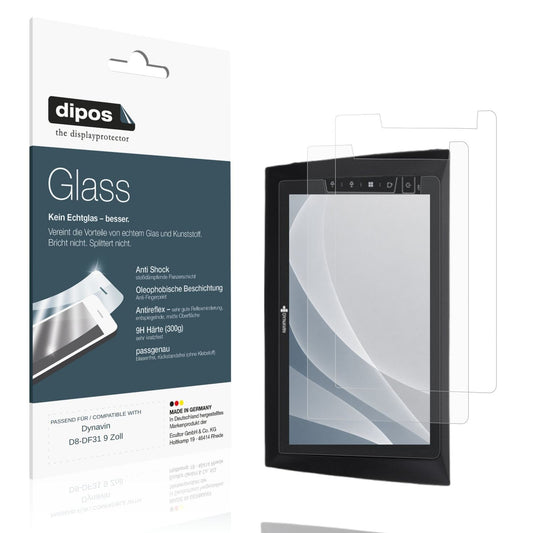 Matte Displayschutzfolie von dipos passend für Dynavin D8-DF31 9 Zoll, 9H kratzfest und blasenfrei montiert