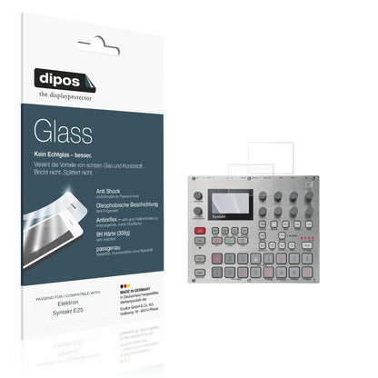 Matte Displayschutzfolie von dipos passend für Elektron Syntakt E25, 9H kratzfest und blasenfrei montiert