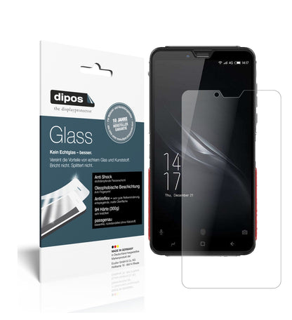 Matte Displayschutzfolie von dipos passend für Elephone Soldier, 9H kratzfest und blasenfrei montiert