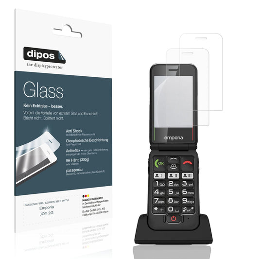 Matte Displayschutzfolie von dipos passend für Emporia JOY 2G, 9H kratzfest und blasenfrei montiert