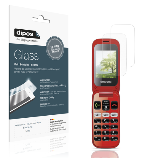 Matte Displayschutzfolie von dipos passend für Emporia One, 9H kratzfest und blasenfrei montiert