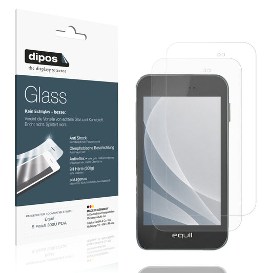 Matte Displayschutzfolie von dipos passend für Equil S Patch 300U PDA, 9H kratzfest und blasenfrei montiert