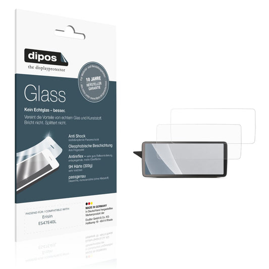Matte Displayschutzfolie von dipos passend für Erisin ES47E40L, 9H kratzfest und blasenfrei montiert