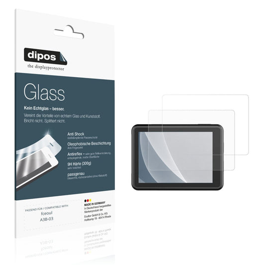 Matte Displayschutzfolie von dipos passend für fceoul A3B-03, 9H kratzfest und blasenfrei montiert