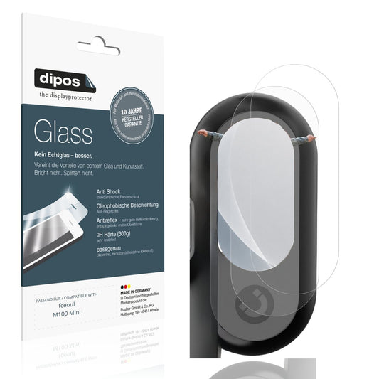 Matte Displayschutzfolie von dipos passend für fceoul M100 Mini, 9H kratzfest und blasenfrei montiert