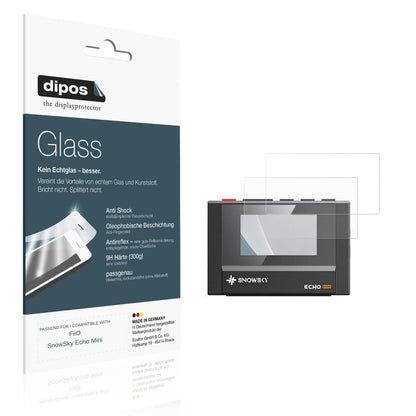Matte Displayschutzfolie von dipos passend für FiiO SnowSky Echo Mini, 9H kratzfest und blasenfrei montiert