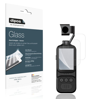 Matte Displayschutzfolie von dipos passend für FIRE BULL C9, 9H kratzfest und blasenfrei montiert