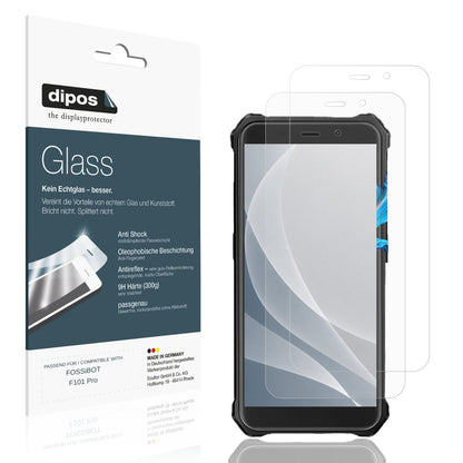Matte Displayschutzfolie von dipos passend für FOSSiBOT F101 Pro, 9H kratzfest und blasenfrei montiert
