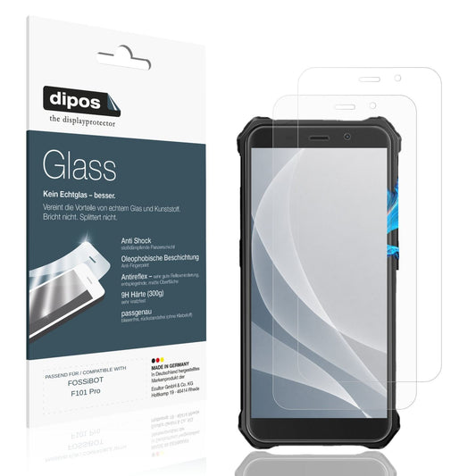 Matte Displayschutzfolie von dipos passend für FOSSiBOT F101 Pro, 9H kratzfest und blasenfrei montiert