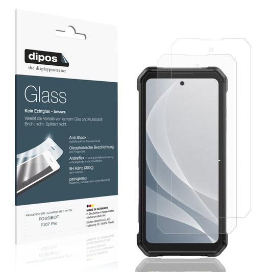 Matte Displayschutzfolie von dipos passend für FOSSiBOT F107 Pro, 9H kratzfest und blasenfrei montiert
