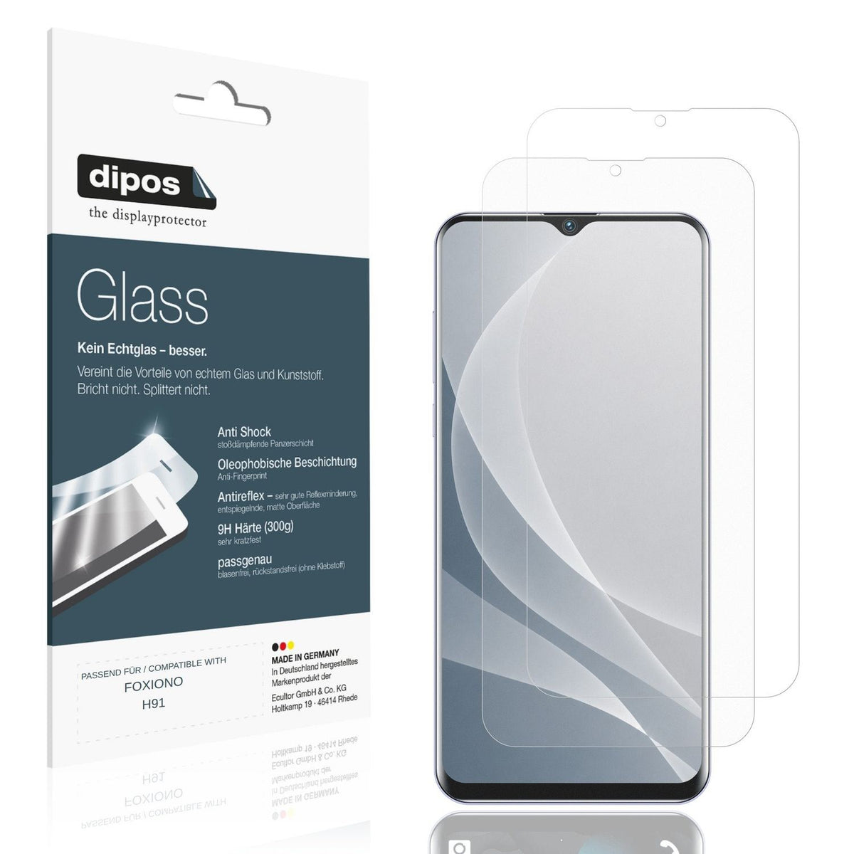 Displayschutz hergestellt in Deutschland, höchste Qualität made in Germany
