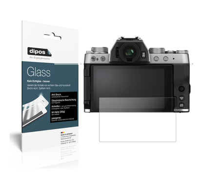 Matte Displayschutzfolie von dipos passend für Fujifilm X-T200, 9H kratzfest und blasenfrei montiert