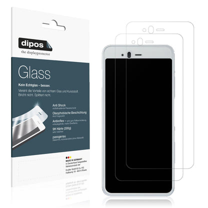 Matte Displayschutzfolie von dipos passend für Fujitsu Arrows Be F-04K, 9H kratzfest und blasenfrei montiert