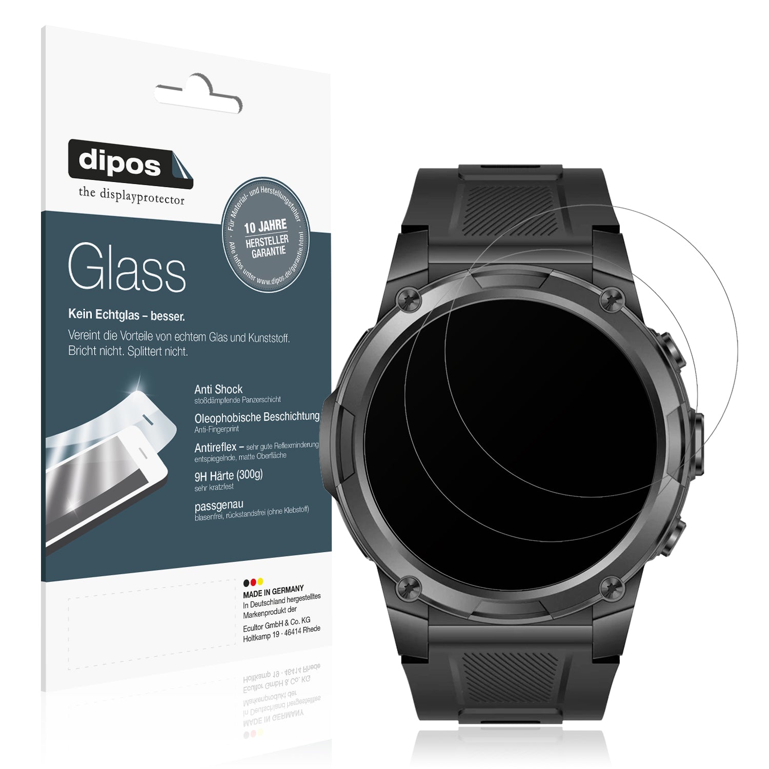 Matte Displayschutzfolie von dipos passend für Gard Pro Ultra 3, 9H kratzfest und blasenfrei montiert