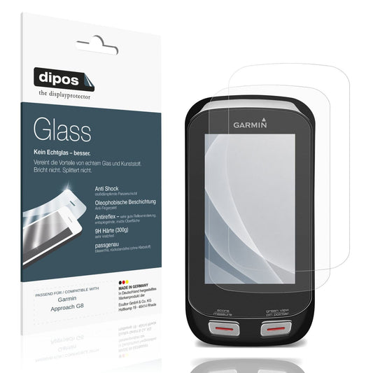 Matte Displayschutzfolie von dipos passend für Garmin Approach G8, 9H kratzfest und blasenfrei montiert