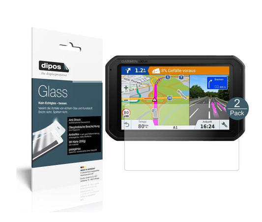 Matte Displayschutzfolie von dipos passend für Garmin Dezlcam 785 LMT-D EU, 9H kratzfest und blasenfrei montiert