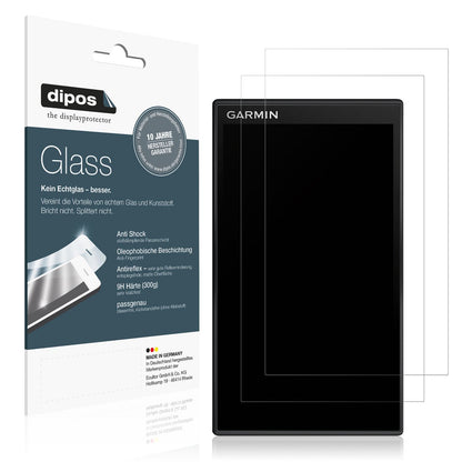Matte Displayschutzfolie von dipos passend für Garmin DriveSmart 66, 9H kratzfest und blasenfrei montiert