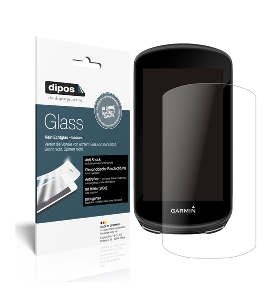 Matte Displayschutzfolie von dipos passend für Garmin Edge 1030 Plus, 9H kratzfest und blasenfrei montiert