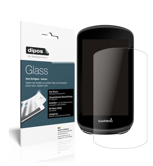 Matte Displayschutzfolie von dipos passend für Garmin Edge 1030 Plus, 9H kratzfest und blasenfrei montiert