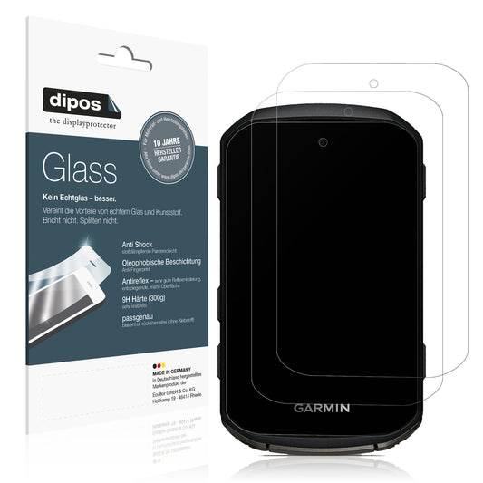 Matte Displayschutzfolie von dipos passend für Garmin Edge 850, 9H kratzfest und blasenfrei montiert