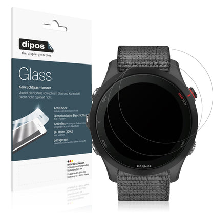 Matte Displayschutzfolie von dipos passend für Garmin Forerunner 255, 9H kratzfest und blasenfrei montiert