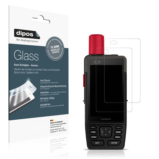 Matte Displayschutzfolie von dipos passend für Garmin GPSMAP H1i Plus, 9H kratzfest und blasenfrei montiert