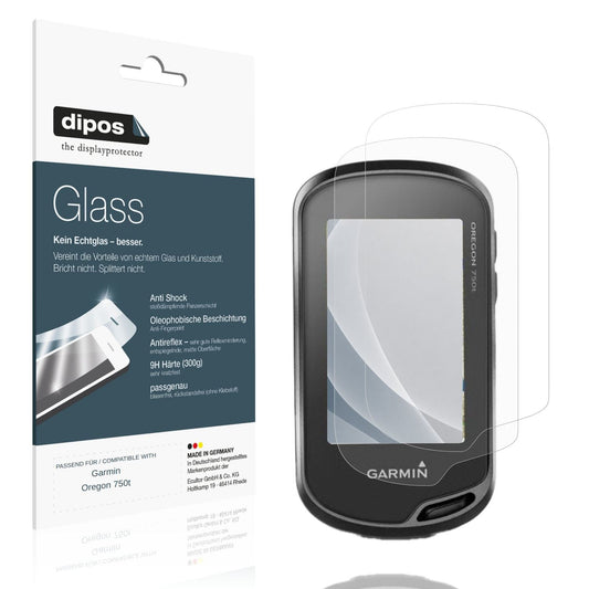 Matte Displayschutzfolie von dipos passend für Garmin Oregon 750t, 9H kratzfest und blasenfrei montiert