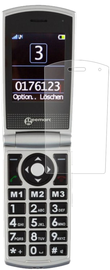 Matte Displayschutzfolie von dipos passend für Geemarc CL 8450, 9H kratzfest und blasenfrei montiert