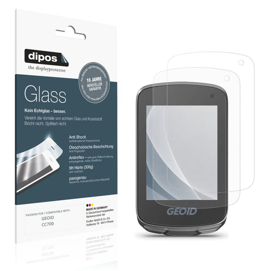 Matte Displayschutzfolie von dipos passend für GEOID CC700, 9H kratzfest und blasenfrei montiert
