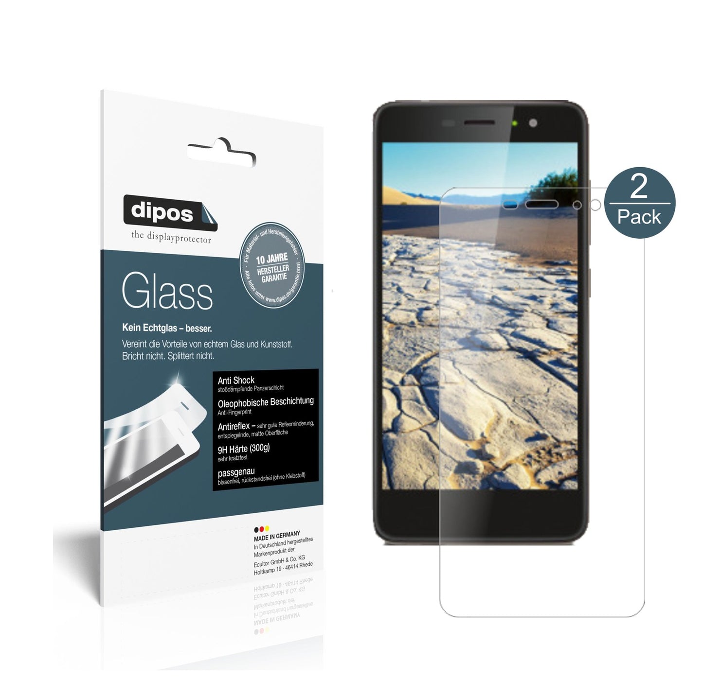 Matte Displayschutzfolie von dipos passend für Gigaset GS170, 9H kratzfest und blasenfrei montiert