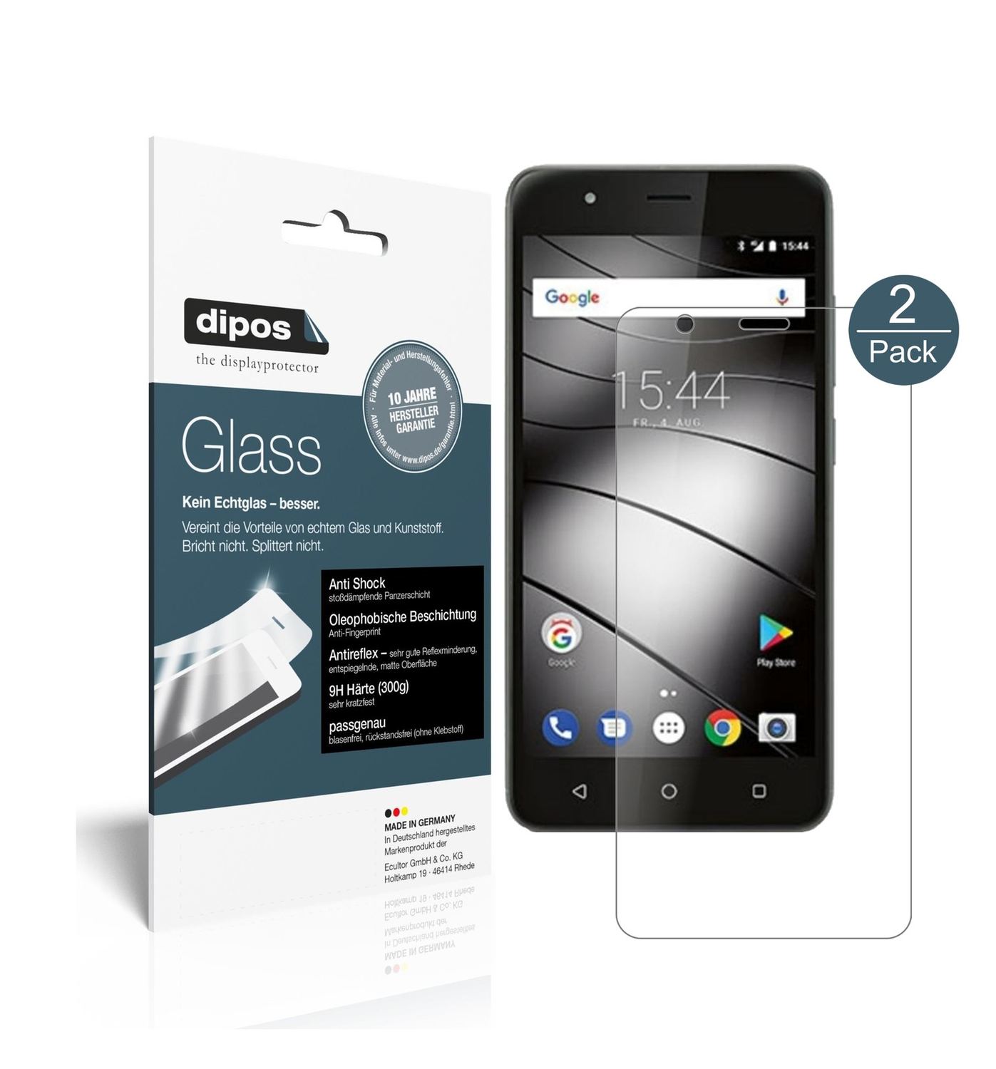 Matte Displayschutzfolie von dipos passend für Gigaset GS270, 9H kratzfest und blasenfrei montiert