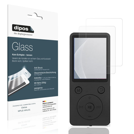 Matte Displayschutzfolie von dipos passend für Gleisa MPLE-HHL01, 9H kratzfest und blasenfrei montiert