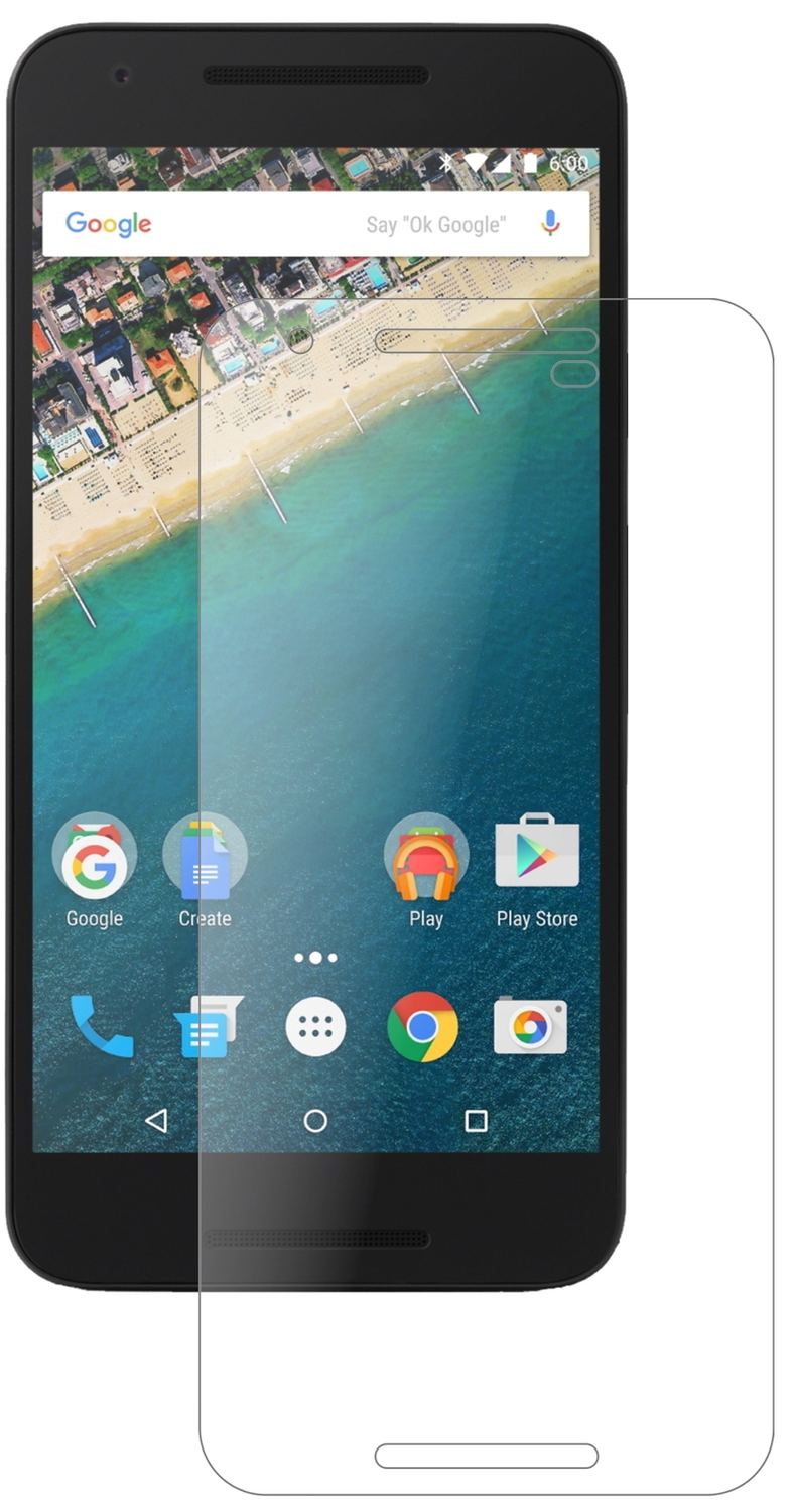 Matte Displayschutzfolie von dipos passend für Google Nexus 5X, 9H kratzfest und blasenfrei montiert