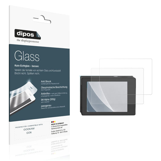 Matte Displayschutzfolie von dipos passend für GOOKAM GO6, 9H kratzfest und blasenfrei montiert