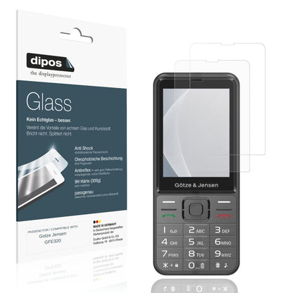 Matte Displayschutzfolie von dipos passend f�r Gotze Jensen GFE320, 9H kratzfest und blasenfrei montiert