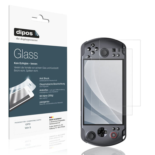 Matte Displayschutzfolie von dipos passend für GPD Win 5, 9H kratzfest und blasenfrei montiert